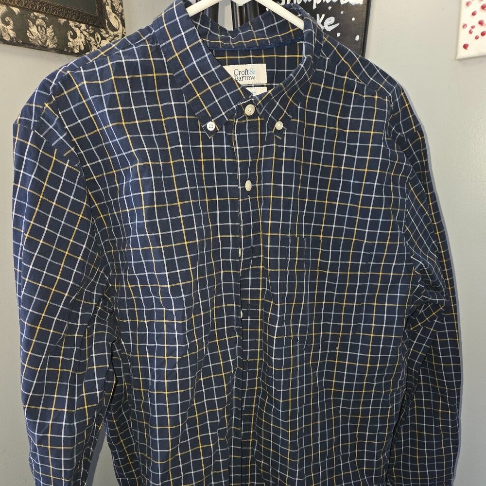 XL Croft & Barrow Blue Dress Shirt